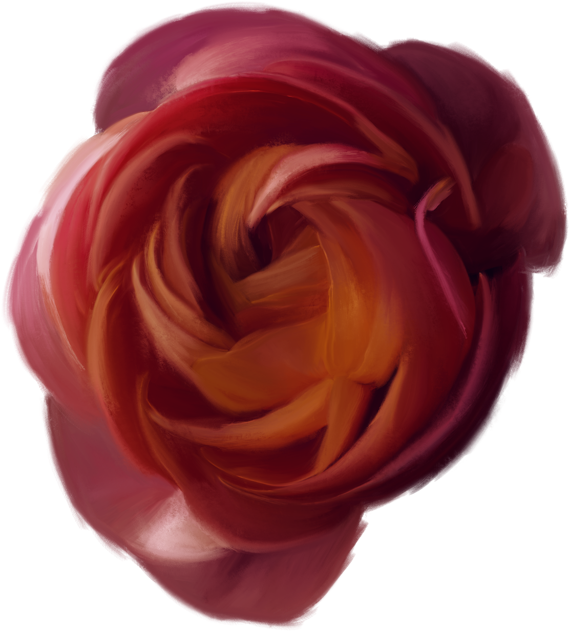 Bloom Immersive Experience Flower in white, pink, and red